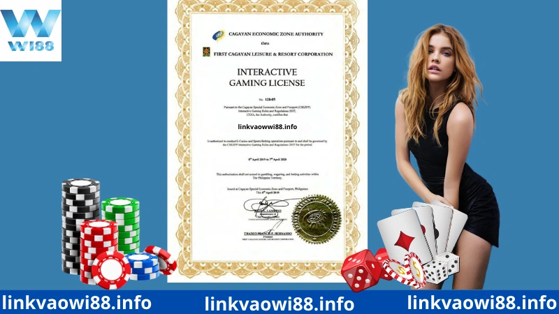Giấy phép hoạt động của nhà cái Wi88
